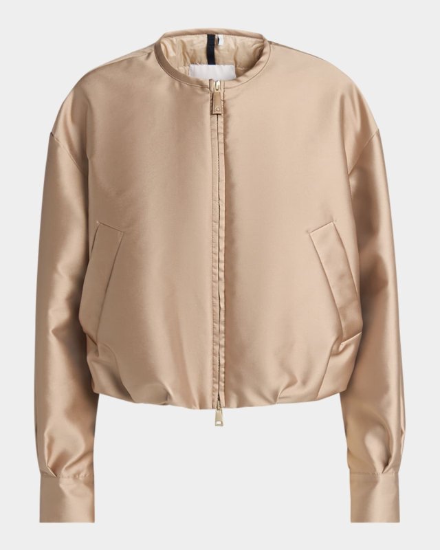 Maupa Satin Bomber Jacket